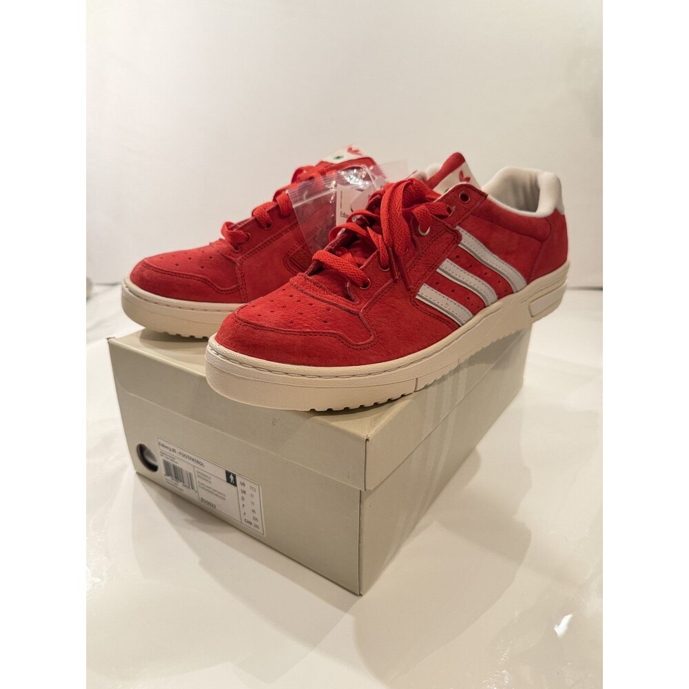 Adidas Edberg 86 Footpatrol Collaboration Scarlet Red Suede Sneakers Mens 11.5